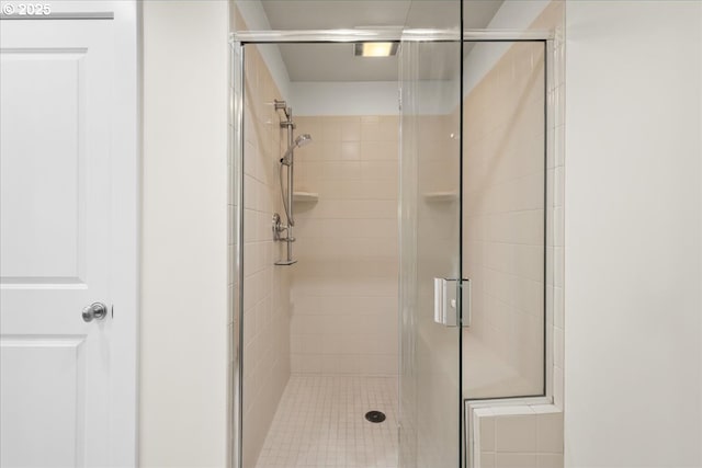 bathroom featuring walk in shower