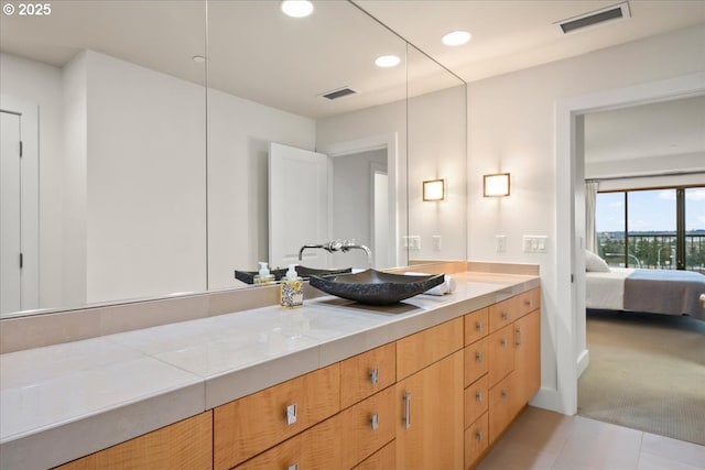 bathroom with vanity