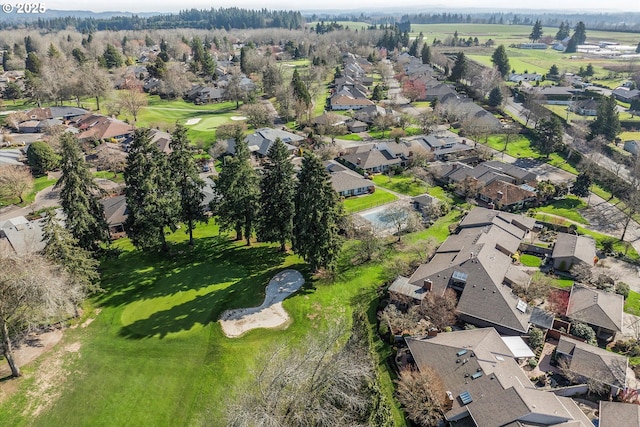 drone / aerial view with a residential view