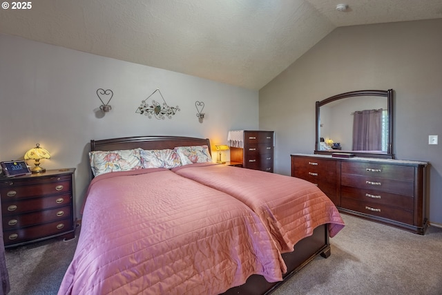 788 SE Meadows Loop, Sheridan, OR 97378 - bedroom with vaulted ceiling and carpet flooring