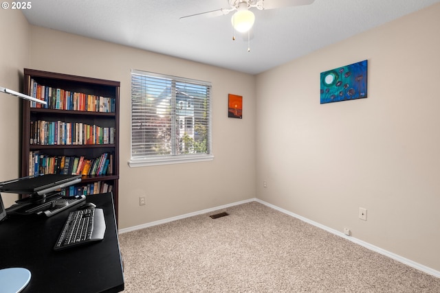 5877 NW 181st Ave, Portland, OR 97229 - office space featuring carpet and ceiling fan