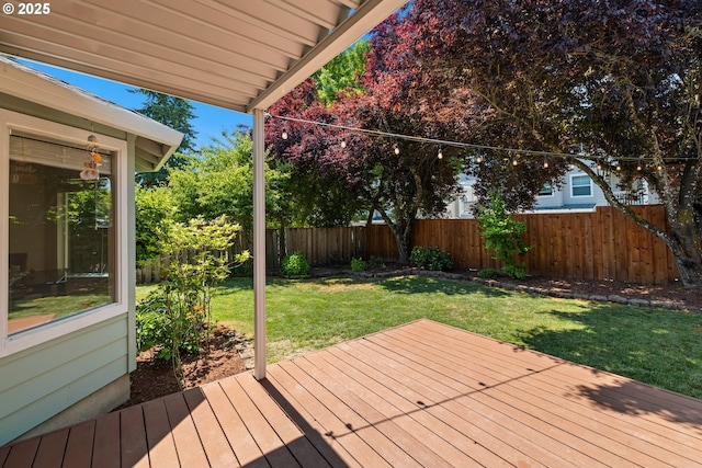 5877 NW 181st Ave, Portland, OR 97229 - deck featuring a fenced backyard