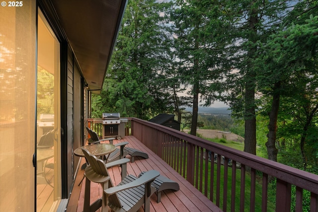 1801 NW Walmer Dr, Portland, OR 97229 - wooden deck with grilling area