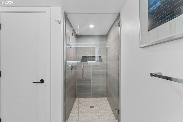 1801 NW Walmer Dr, Portland, OR 97229 - bathroom with recessed lighting and a shower stall