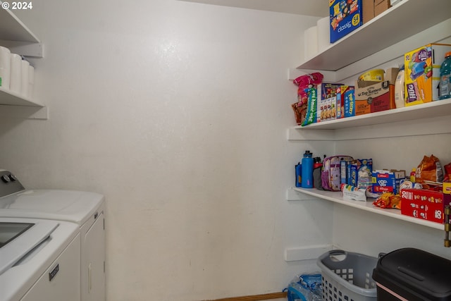 laundry area with washer and clothes dryer