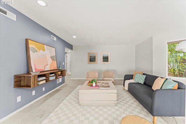 48 Eagle Crest Dr Unit 3D, Lake Oswego, OR 97035 - carpeted living area featuring recessed lighting and baseboards