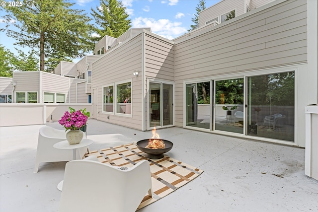 48 Eagle Crest Dr Unit 3D, Lake Oswego, OR 97035 - view of patio featuring a fire pit