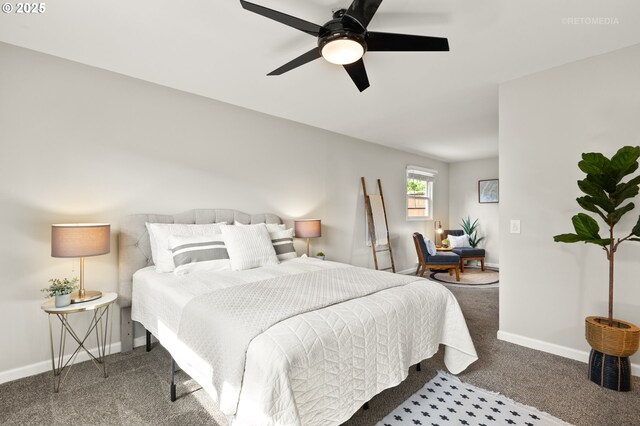 2338 NE 137th Ave, Portland, OR 97230 - carpeted bedroom featuring baseboards and a ceiling fan