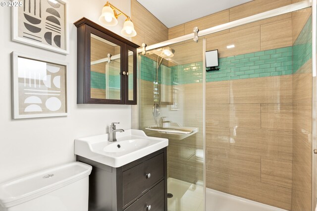 2338 NE 137th Ave, Portland, OR 97230 - bathroom with a shower stall and vanity