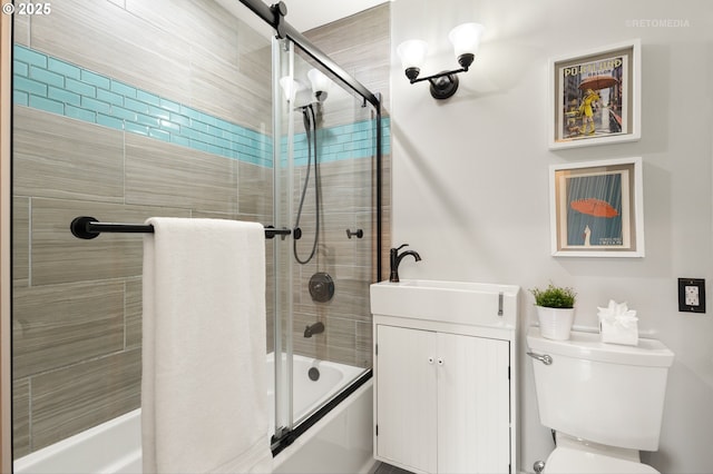 2338 NE 137th Ave, Portland, OR 97230 - bathroom with shower / bath combination with glass door and vanity