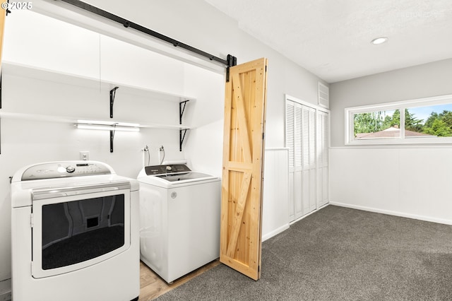 2338 NE 137th Ave, Portland, OR 97230 - washroom with separate washer and dryer and recessed lighting