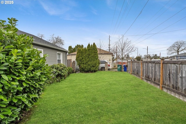 9638 SE Holgate Blvd Unit 1, 2, 3, Portland, OR 97266 - view of yard featuring a fenced backyard