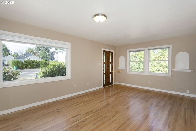 9638 SE Holgate Blvd Unit 1, 2, 3, Portland, OR 97266 - interior space featuring light wood-style flooring and baseboards