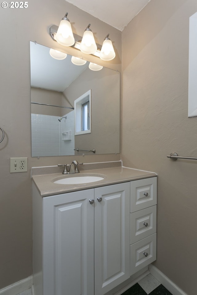 9638 SE Holgate Blvd Unit 1, 2, 3, Portland, OR 97266 - bathroom featuring baseboards and vanity