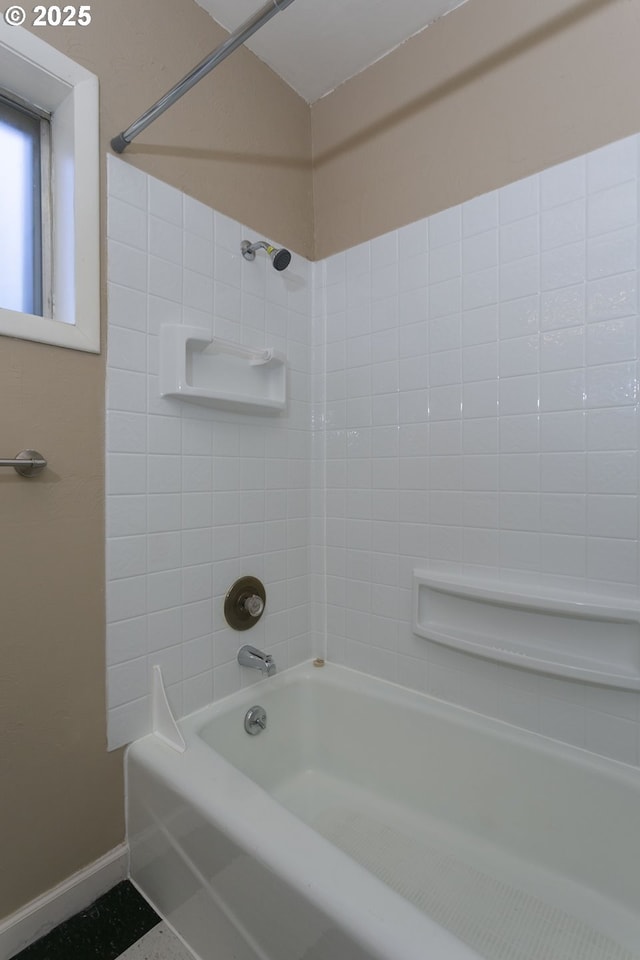9638 SE Holgate Blvd Unit 1, 2, 3, Portland, OR 97266 - bathroom with shower / bathing tub combination and baseboards