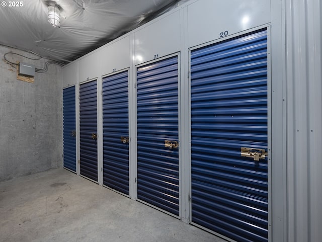 view of storage room