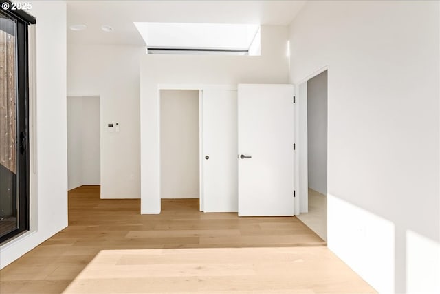 interior space with light wood-style flooring