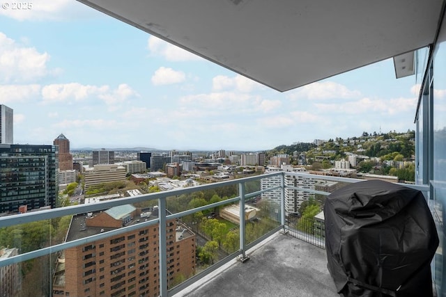 1500 SW 11th Ave Unit 2404, Portland, OR 97201 - balcony with a view of city and area for grilling