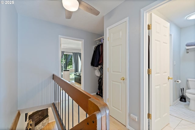 1735 NW Lakeway Ln, Beaverton, OR 97006 - hall with an upstairs landing and baseboards