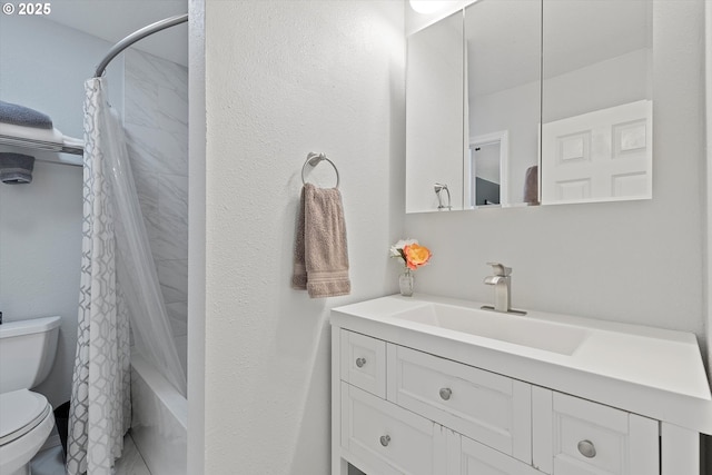 1735 NW Lakeway Ln, Beaverton, OR 97006 - bathroom featuring vanity and shower / bath combination with curtain