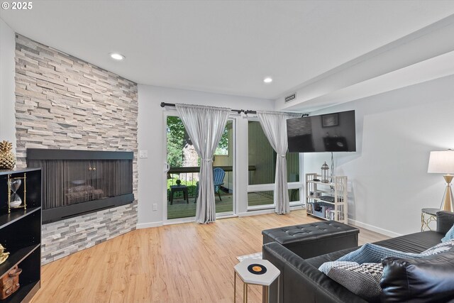 1735 NW Lakeway Ln, Beaverton, OR 97006 - living room with wood finished floors and recessed lighting