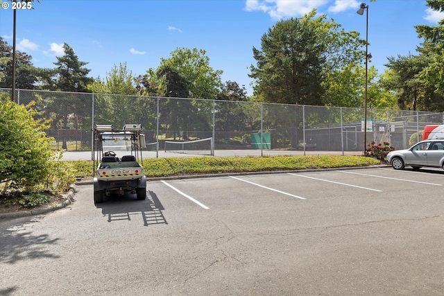 1735 NW Lakeway Ln, Beaverton, OR 97006 - uncovered parking lot with a tennis court