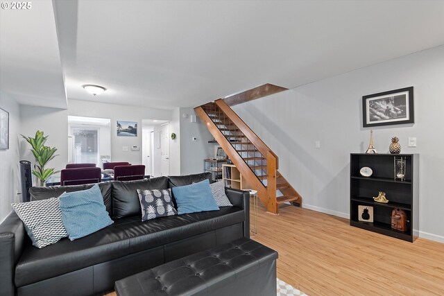 1735 NW Lakeway Ln, Beaverton, OR 97006 - living area with stairs and light wood finished floors
