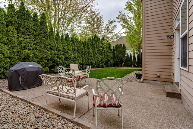 view of patio / terrace with area for grilling