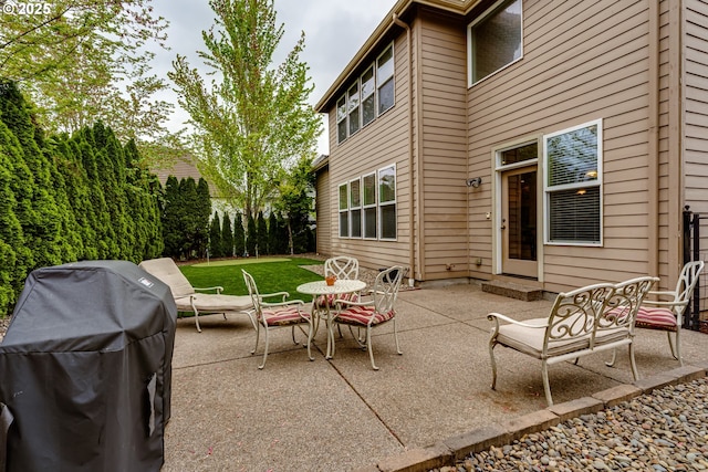 view of patio / terrace featuring grilling area