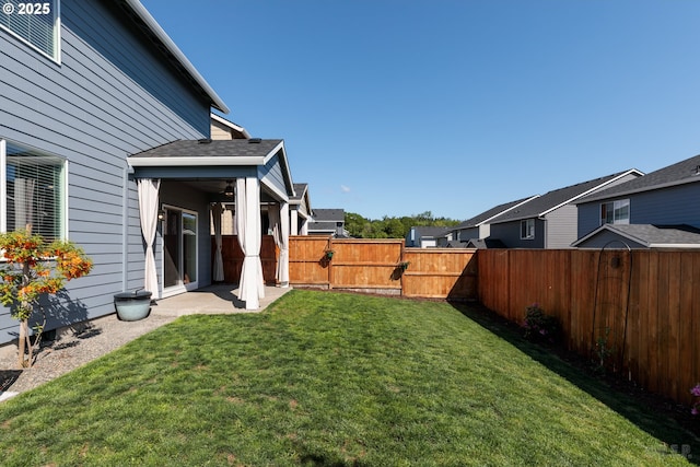 46 Shore Dr, Saint Helens, OR 97051 - view of yard with a patio area and a fenced backyard