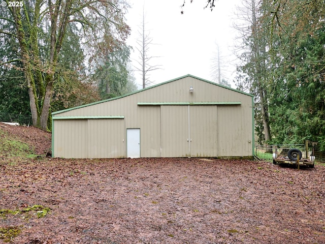 view of outbuilding