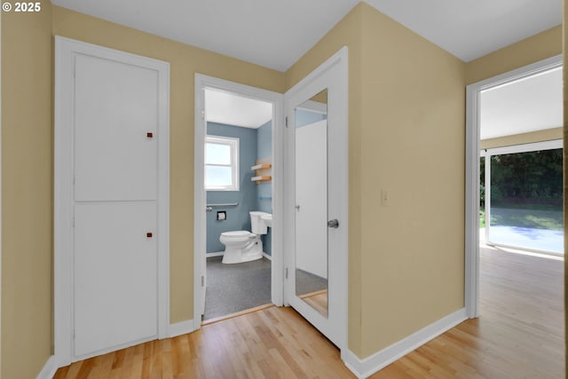 2720 Taylor St, Eugene, OR 97405 - hall with baseboards and light wood-type flooring