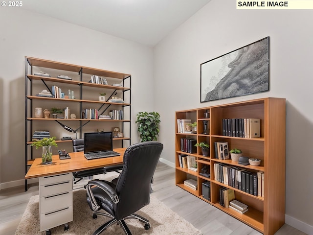 908 NW 178th Way, Ridgefield, WA 98642 - home office with light wood-style flooring and baseboards