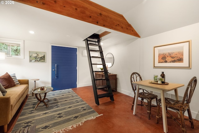 6416 NE 23rd Ave, Portland, OR 97211 - dining space with recessed lighting and lofted ceiling