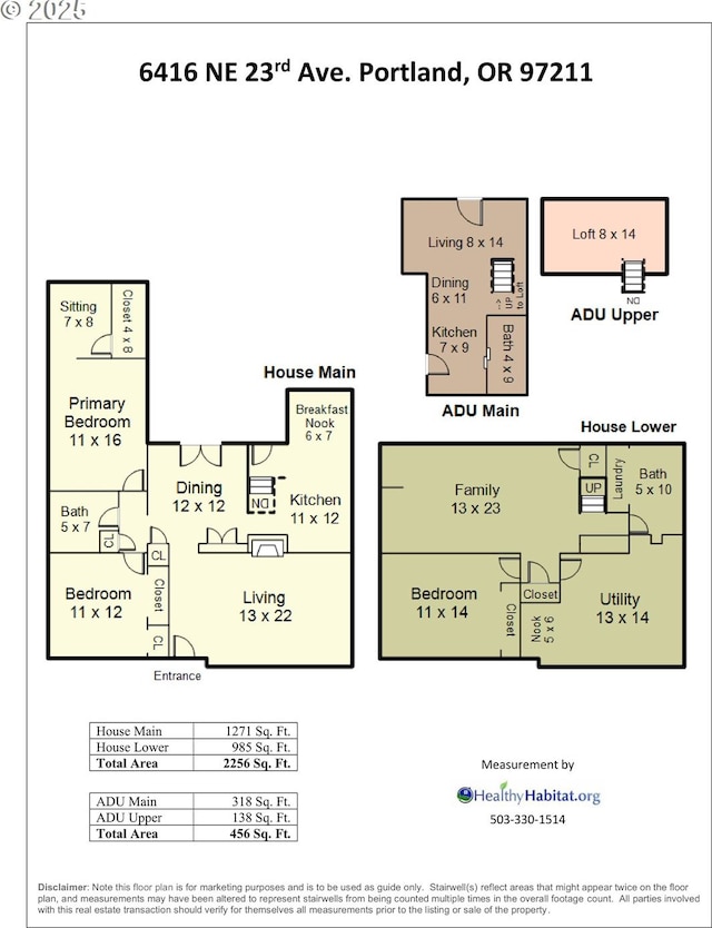 6416 NE 23rd Ave, Portland, OR 97211 - view of room layout