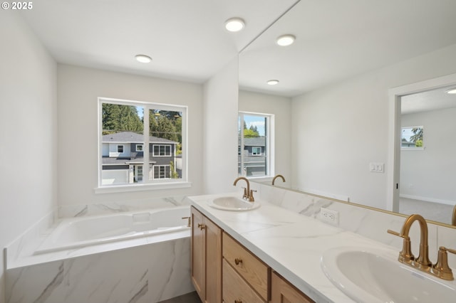 11506 NE 51st Ave, Vancouver, WA 98686 - full bathroom featuring a sink and plenty of natural light