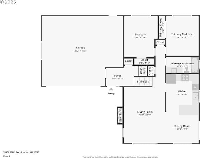 704 SE 207th Ave, Gresham, OR 97030 - view of home floor plan