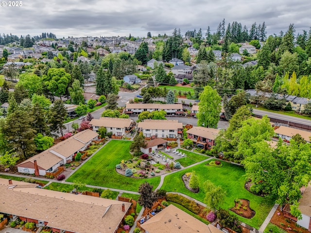 aerial perspective of suburban area