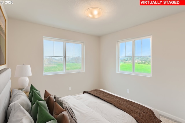 bedroom featuring baseboards