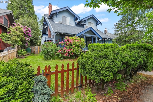 3235 NE 65th Ave, Portland, OR 97213 - view of front of property featuring a chimney and a shingled roof