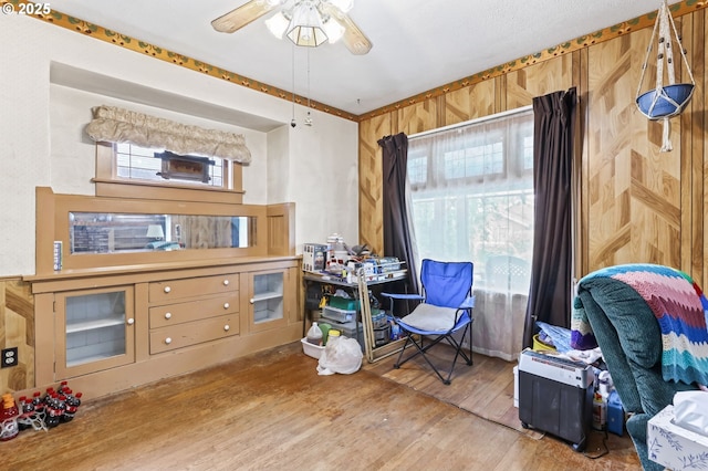 3235 NE 65th Ave, Portland, OR 97213 - office featuring wood finished floors and a ceiling fan