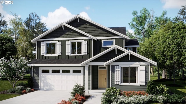 2604 S 8th Way, Ridgefield, WA 98642 - view of front of house with driveway, a garage, and board and batten siding