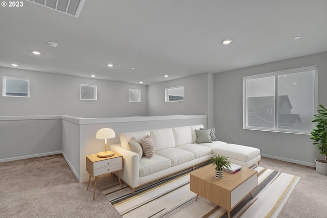 2604 S 8th Way, Ridgefield, WA 98642 - carpeted living area featuring recessed lighting