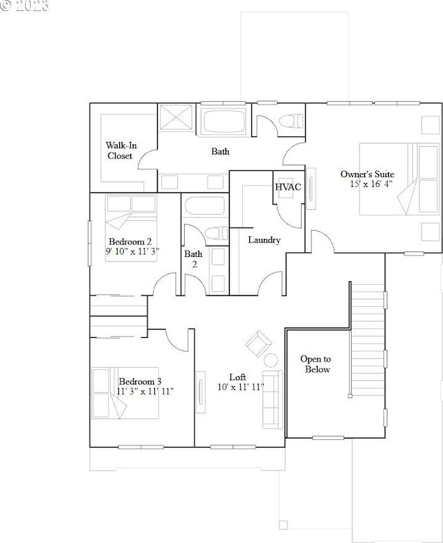 2604 S 8th Way, Ridgefield, WA 98642 - view of room layout