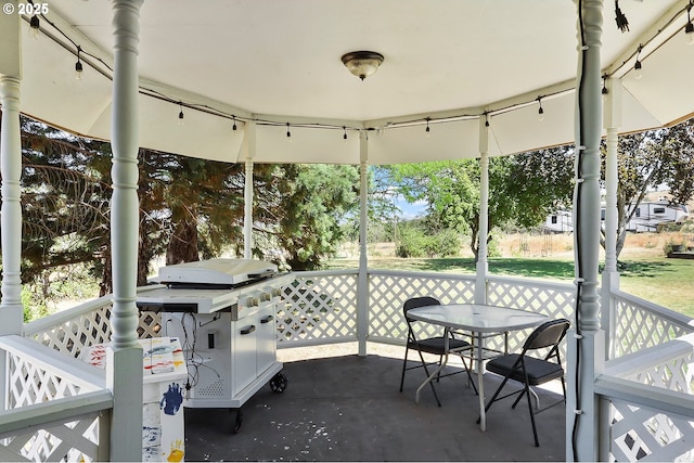 view of sunroom