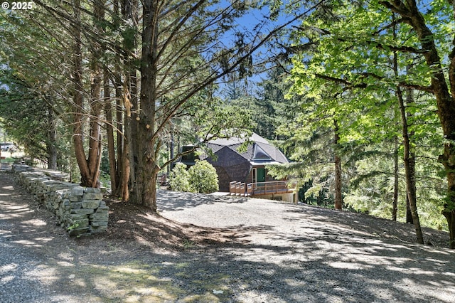 7210 NW Grandview Dr, Corvallis, OR 97330 - view of property exterior with gravel driveway