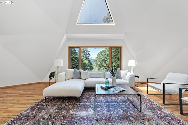7210 NW Grandview Dr, Corvallis, OR 97330 - living room with wood finished floors and vaulted ceiling
