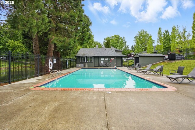 12620 NW Barnes Rd Unit 4, Portland, OR 97229 - community pool featuring a patio area and an outdoor structure