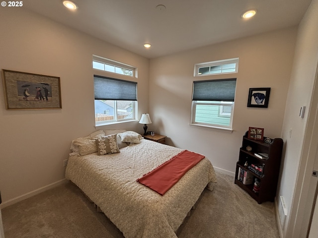 1690 32nd St, Florence, OR 97439 - bedroom with carpet floors and recessed lighting