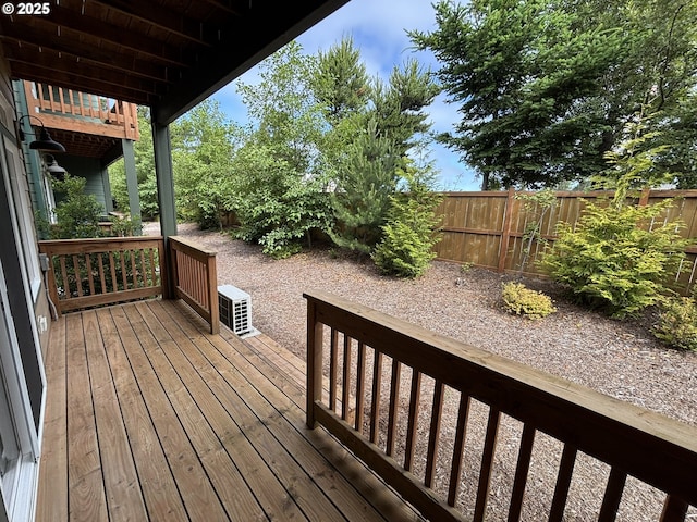 1690 32nd St, Florence, OR 97439 - wooden deck featuring a fenced backyard